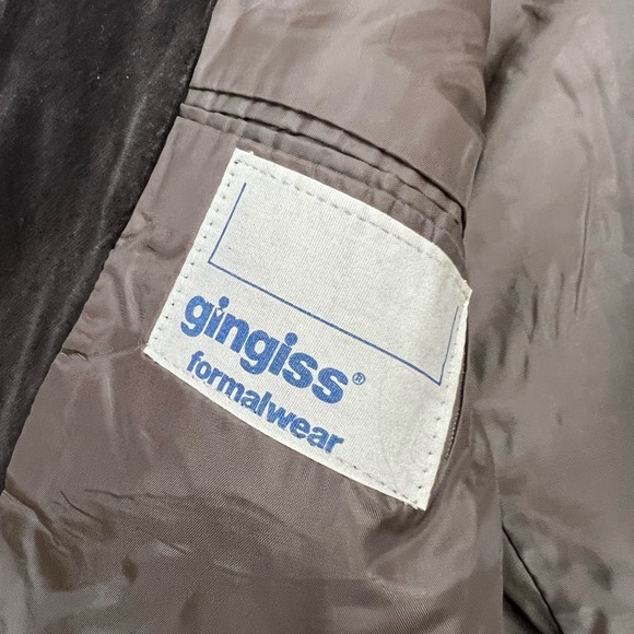 Vintage 1970’s Brown Velvet Tux Tuxedo Jacket 43R - Picture 5 of 5